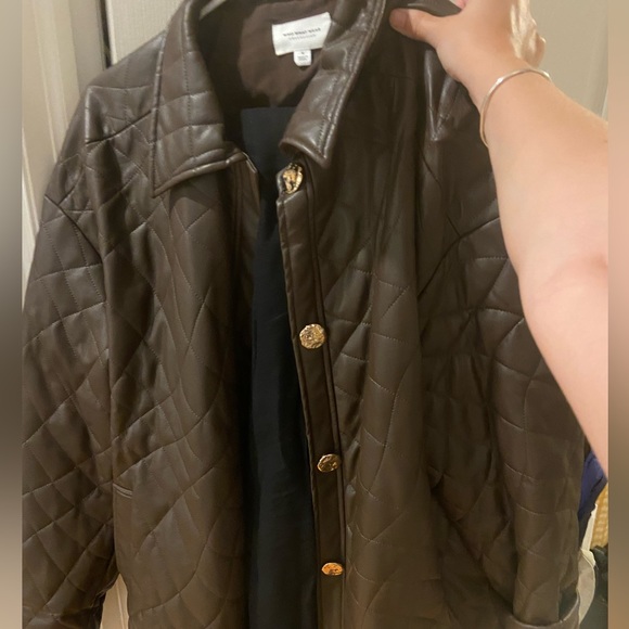 Brown whowhatwear jacket with gold buttons - Picture 2 of 2